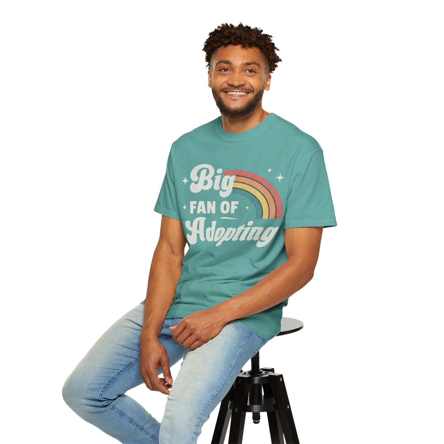 Adopt Dont Shop Rainbow TShirt | Adoption Support Graphic Tee